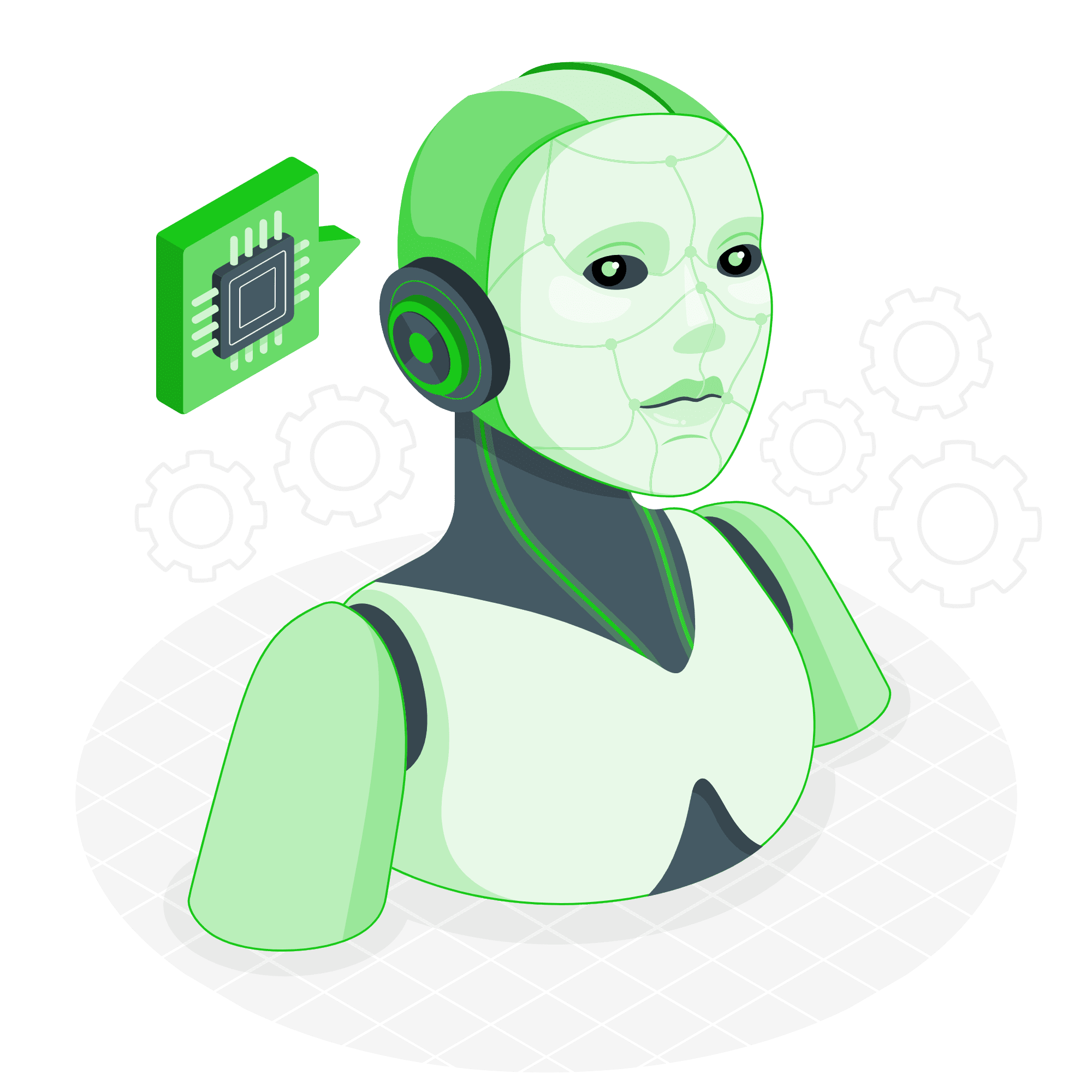 Best AI Agent Development Company / AppsInAi Private Limited 3 Robot face amico 1