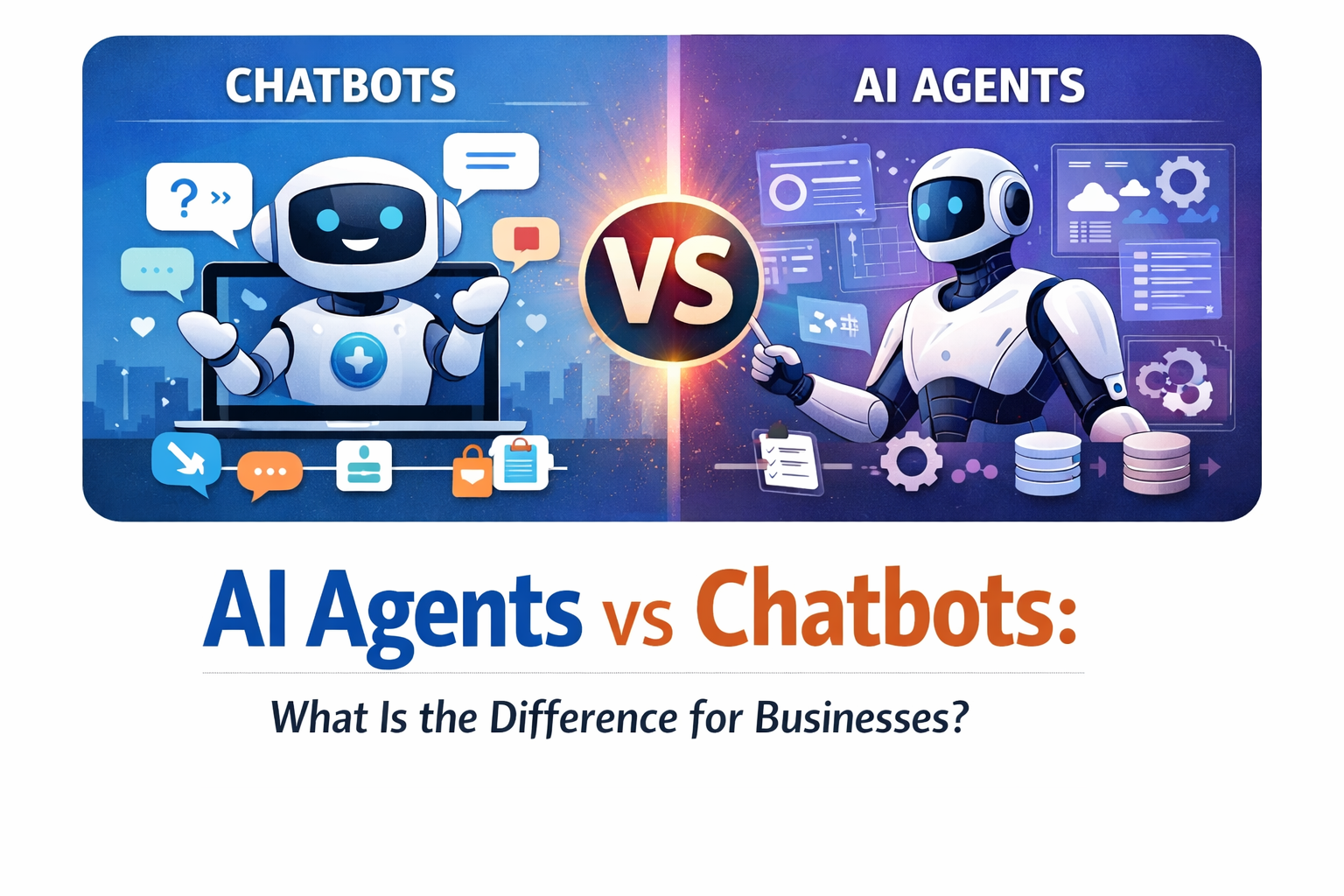 AI Agents vs Chatbots: What Is the Difference for Businesses? 1 AI Agents vs Chatbots